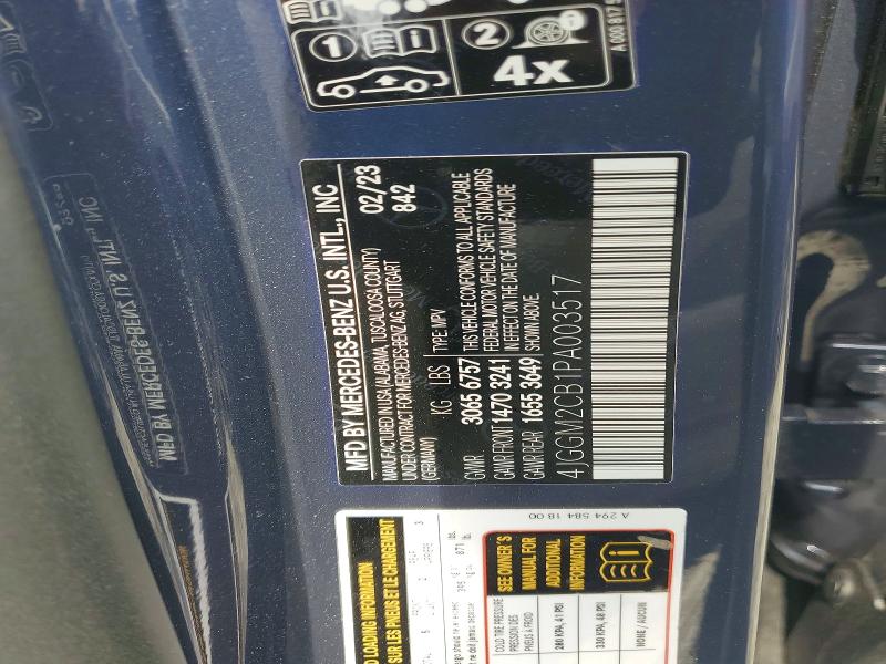 Продажа на аукционе авто 2023 Mercedes-benz Eqe Suv, vin: 4JGGM2CB1PA003517, номер лота: 52257936