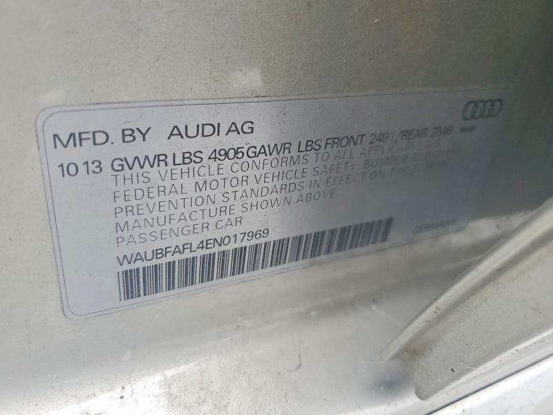 Продажа на аукционе авто 2014 Audi A4, vin: WAUBFAFL4EN017969, номер лота: 55319546