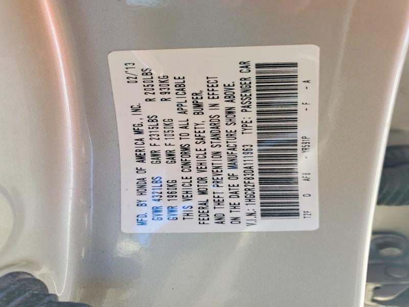 2013 Honda Accord მანქანა იყიდება აუქციონზე, vin: 1HGCR2F83DA111963, აუქციონის ნომერი: 54822416