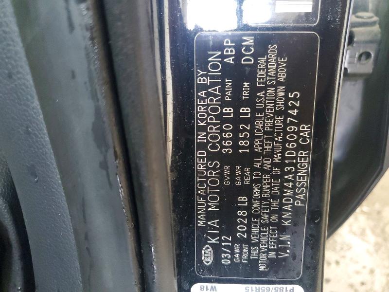 Продаж на аукціоні авто 2013 Kia Rio, vin: KNADM4A31D6097425, номер лоту: 54508346