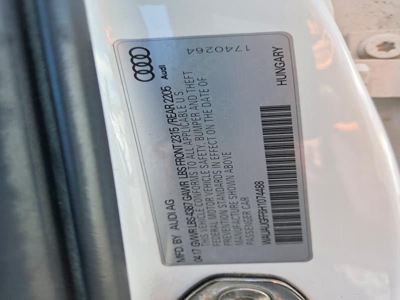 55024386 :رقم المزاد ، WAUAUGFF6H1074488 vin ، 2017 Audi A3 مزاد بيع