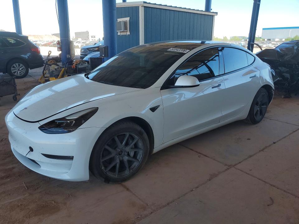 2022 Tesla Model 3 მანქანა იყიდება აუქციონზე, vin: 5YJ3E1EB0NF160239, აუქციონის ნომერი: 53342206