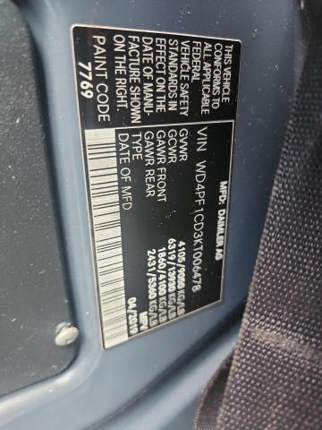 Aukcja sprzedaży 2019 Mercedes Benz Sprinter, vin: WD4PF1CD3KT006478, numer aukcji: 53900056
