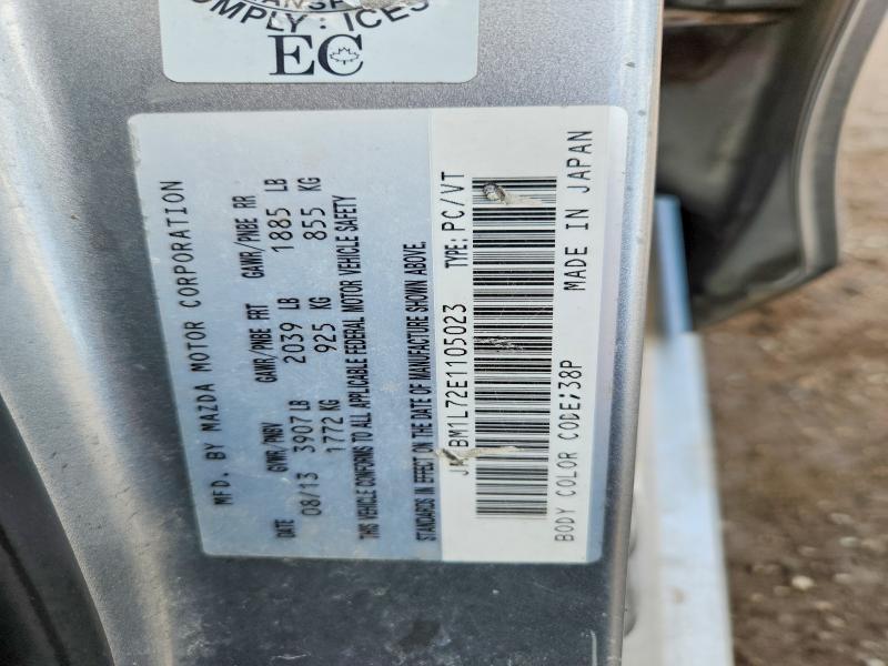 Aukcja sprzedaży 2014 Mazda 3, vin: JM1BM1L72E1105023, numer aukcji: 53729636