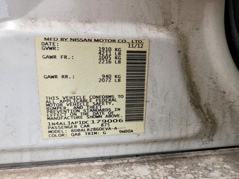 Продаж на аукціоні авто 2013 Nissan Altima, vin: 1N4AL3AP1DC179006, номер лоту: 52394196