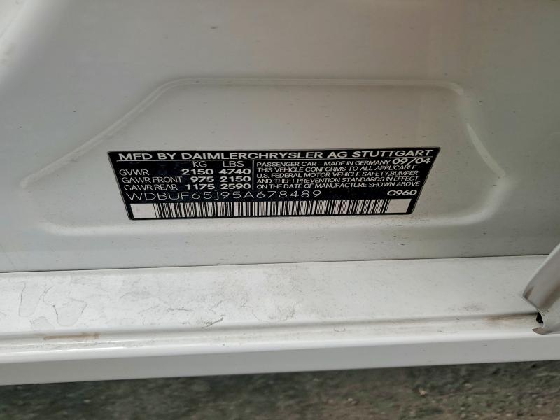 Aukcja sprzedaży 2005 Mercedes-benz E, vin: WDBUF65J95A678489, numer aukcji: 52969816