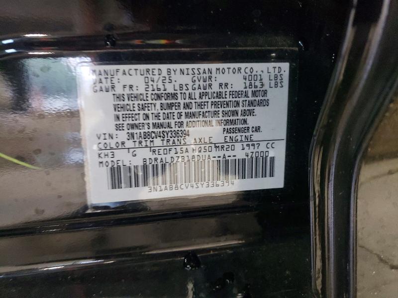 Продажа на аукционе авто 2025 Nissan Sentra, vin: 3N1AB8CV4SY336394, номер лота: 53585496