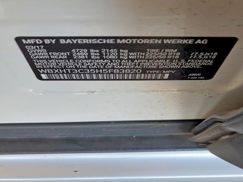 Продажа на аукционе авто 2017 Bmw X1, vin: WBXHT3C35H5F83820, номер лота: 53469516