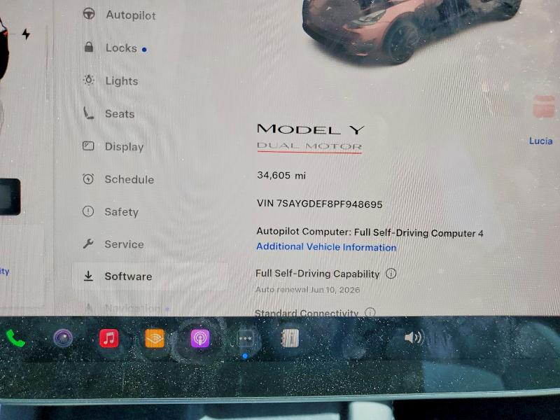 Продажа на аукционе авто 2023 Tesla Model Y, vin: 7SAYGDEF8PF948695, номер лота: 54889106