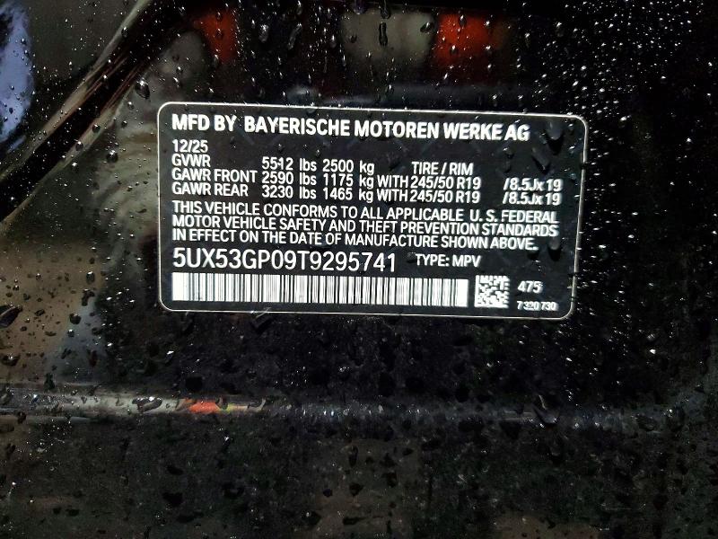 Продаж на аукціоні авто 2026 Bmw X3, vin: 5UX53GP09T9295741, номер лоту: 53696466