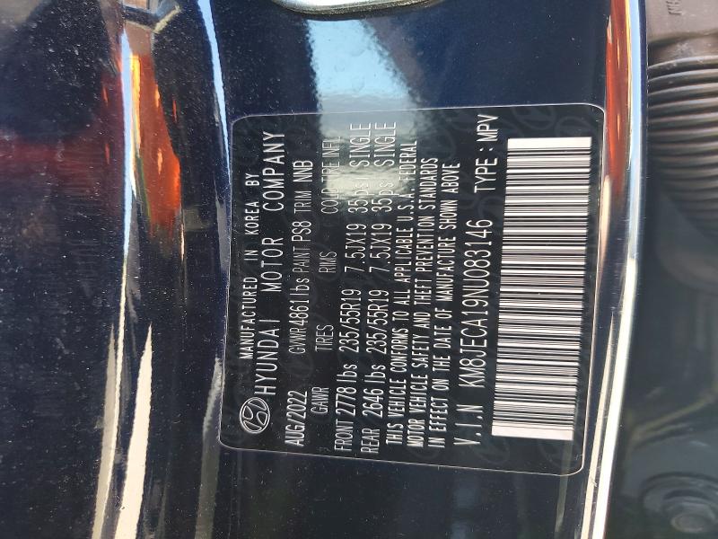 Продажа на аукционе авто 2022 Hyundai Tucson, vin: KM8JECA19NU083146, номер лота: 53591176