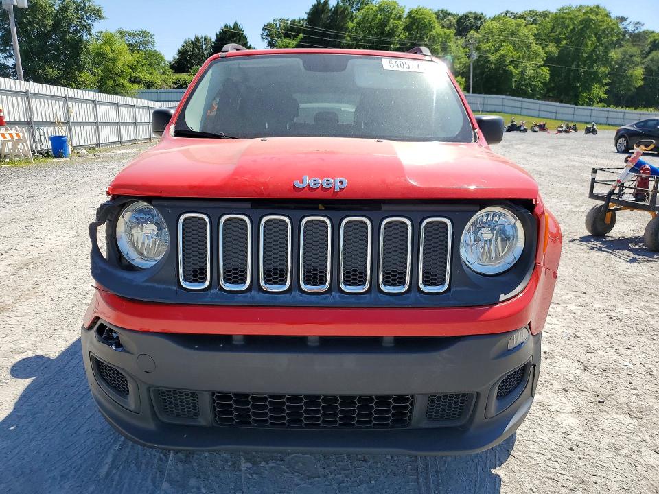 2017 Jeep Renegade მანქანა იყიდება აუქციონზე, vin: ZACCJBAB8HPE87783, აუქციონის ნომერი: 54057736