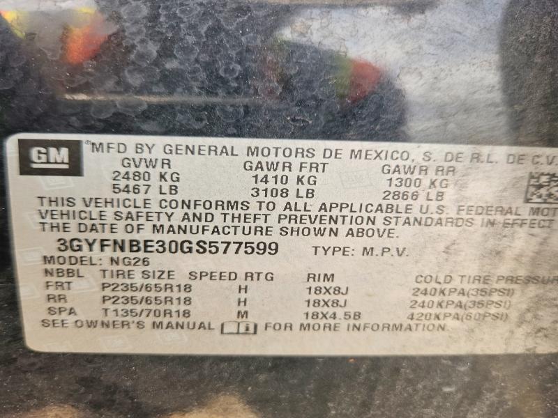 Продажа на аукционе авто 2016 Cadillac Srx, vin: 3GYFNBE30GS577599, номер лота: 54845356