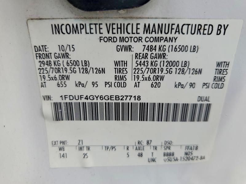Aukcja sprzedaży 2016 Ford F450, vin: 1FDUF4GY6GEB27718, numer aukcji: 53946876