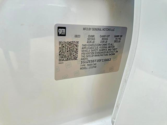 Aukcja sprzedaży 2024 Chevrolet Malibu, vin: 1G1ZE5ST1RF116663, numer aukcji: 53272176