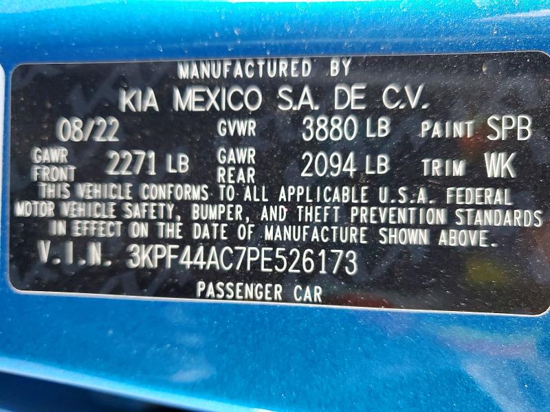 Aukcja sprzedaży 2023 Kia Forte, vin: 3KPF44AC7PE526173, numer aukcji: 51015966