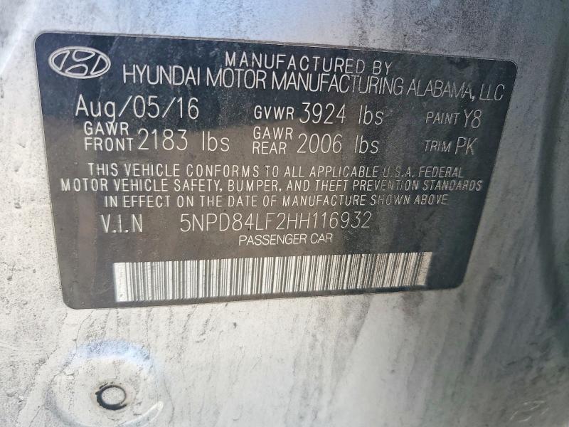 Aukcja sprzedaży 2017 Hyundai Elantra, vin: 5NPD84LF2HH116932, numer aukcji: 55577866