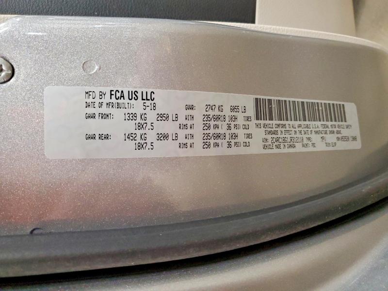 Продажа на аукционе авто 2018 Chrysler Pacifica, vin: 2C4RC1BG1JR312110, номер лота: 53065336