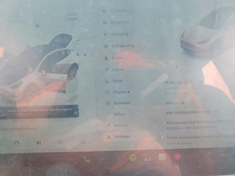 Продажа на аукционе авто 2022 Tesla Model Y, vin: 7SAYGDEE0NF489361, номер лота: 53441766