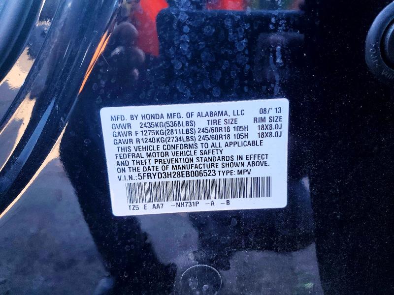 54322016 :رقم المزاد ، 5FRYD3H28EB006523 vin ، 2014 Acura Mdx مزاد بيع