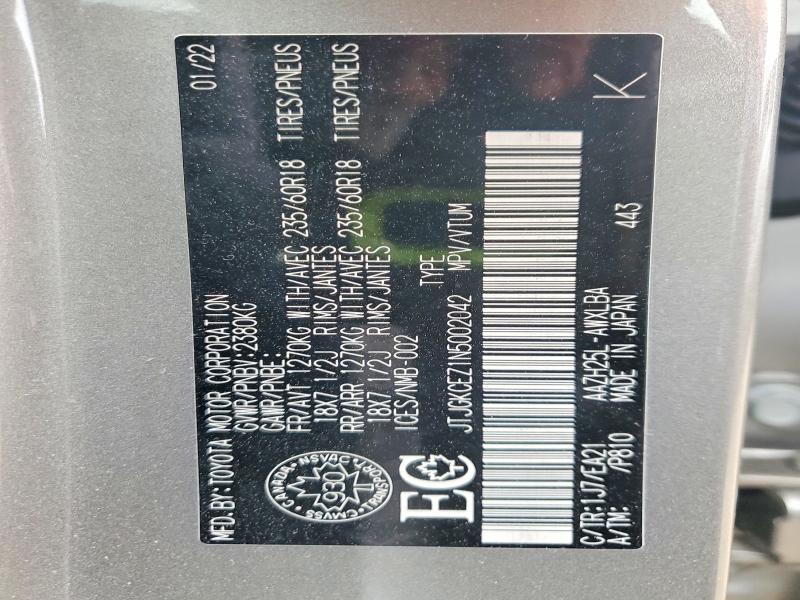 Aukcja sprzedaży 2022 Lexus Nx, vin: JTJGKCEZ1N5002042, numer aukcji: 51333296