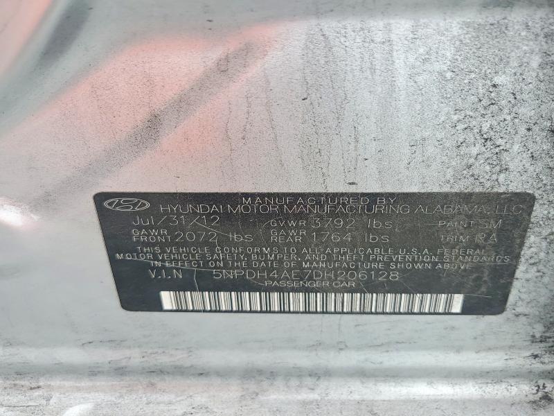 Aukcja sprzedaży 2013 Hyundai Elantra, vin: 5NPDH4AE7DH206128, numer aukcji: 55305306