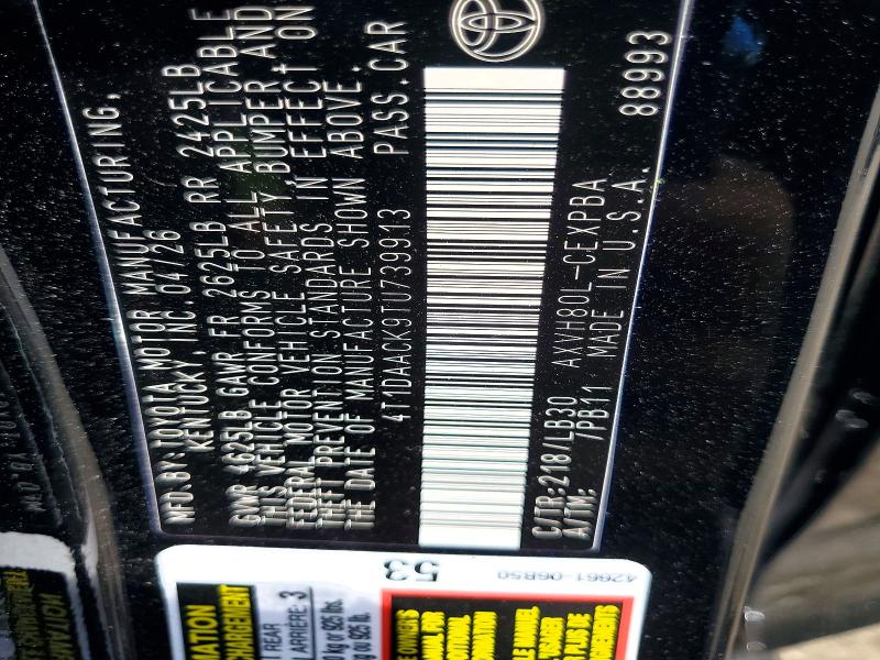 Продаж на аукціоні авто 2026 Toyota Camry, vin: 4T1DAACK9TU739913, номер лоту: 54617176