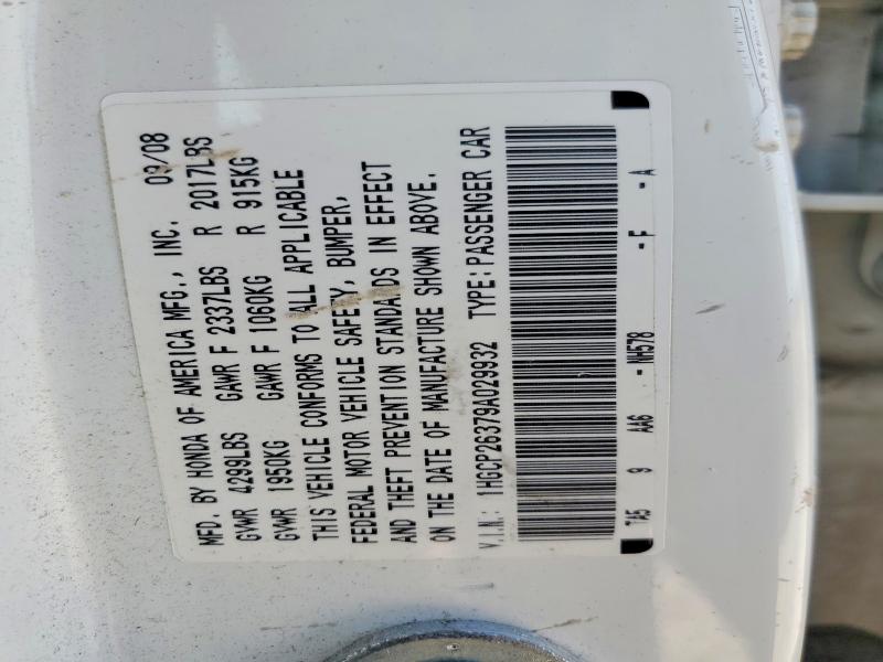 Продаж на аукціоні авто 2009 Honda Accord, vin: 1HGCP26379A029932, номер лоту: 52218596