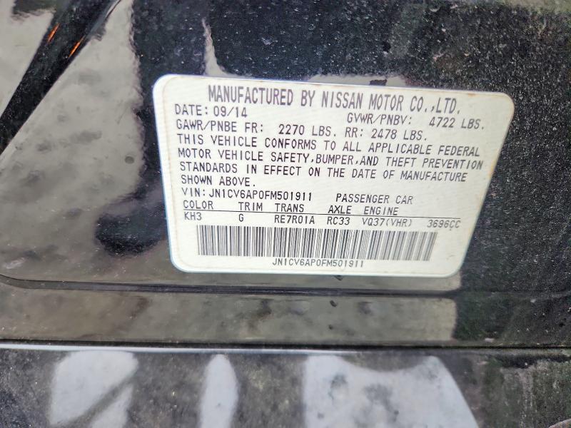 Aukcja sprzedaży 2015 Infiniti Q40, vin: JN1CV6AP0FM501911, numer aukcji: 55253676