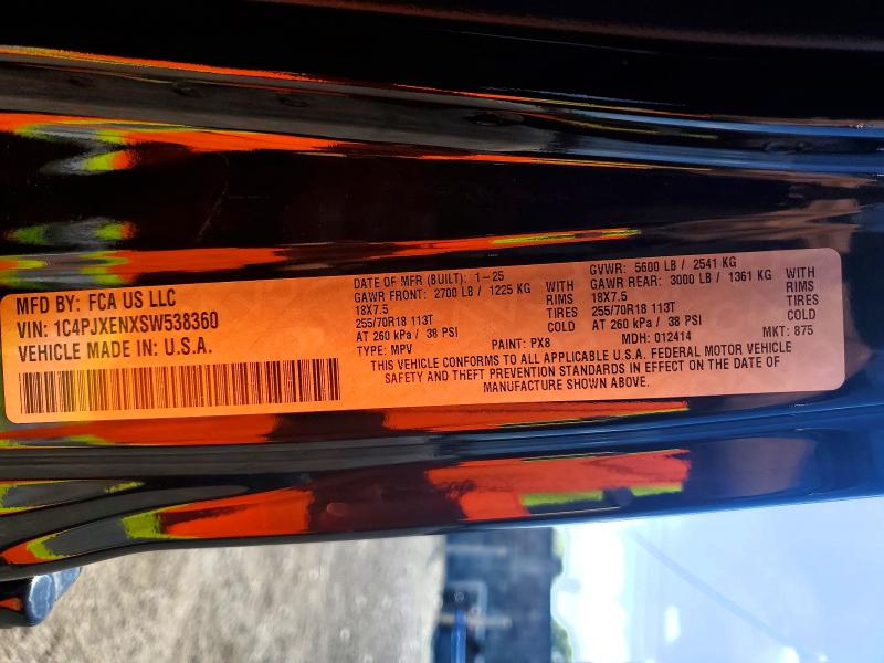 Aukcja sprzedaży 2025 Jeep Wrangler, vin: 1C4PJXENXSW538360, numer aukcji: 52801696