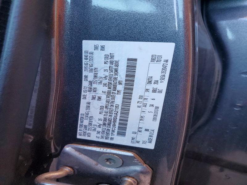 54992246 :رقم المزاد ، 1FMCU9H90DUA21353 vin ، 2013 Ford Escape مزاد بيع