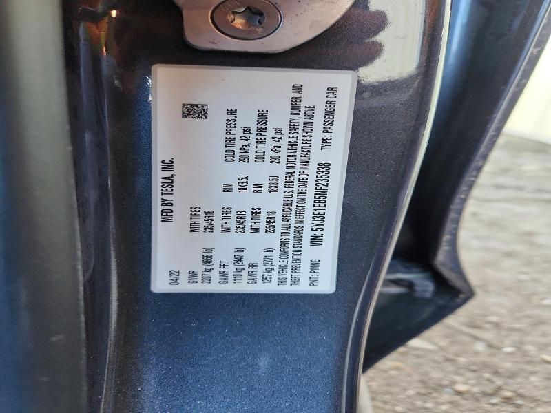 Продаж на аукціоні авто 2022 Tesla Model 3, vin: 5YJ3E1EB5NF235338, номер лоту: 53302016