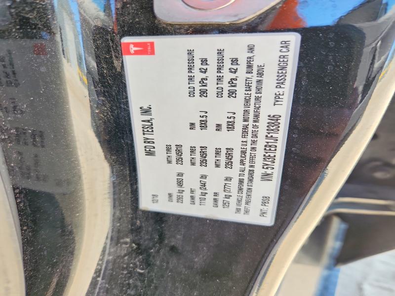 Продажа на аукционе авто 2018 Tesla Model 3, vin: 5YJ3E1EB1JF183846, номер лота: 53448746
