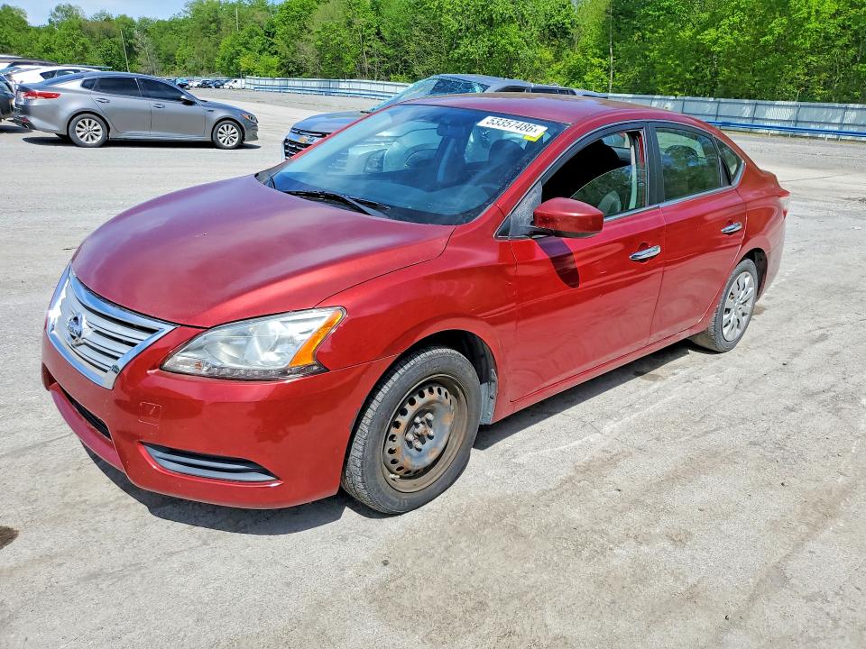 2015 Nissan Sentra მანქანა იყიდება აუქციონზე, vin: 3N1AB7AP3FL638390, აუქციონის ნომერი: 53357486
