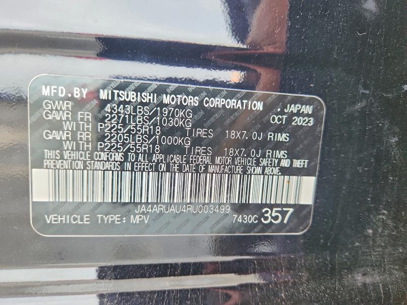 Продажа на аукционе авто 2024 Mitsubishi Outlander Sport, vin: JA4ARUAU4RU003499, номер лота: 54231546