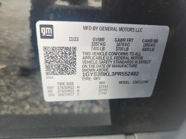 Продажа на аукционе авто 2023 Cadillac Escalade, vin: 1GYS3BKL3PR552482, номер лота: 55119306