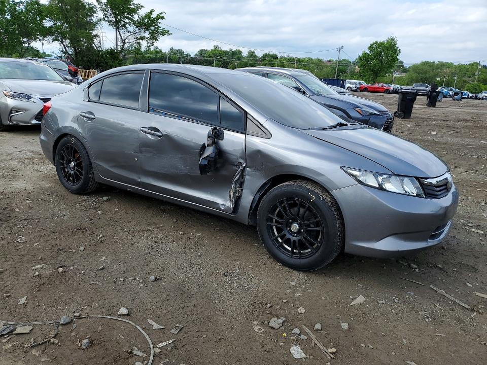 52572206 :رقم المزاد ، 2HGFB2F62CH520830 vin ، 2012 Honda Civic مزاد بيع