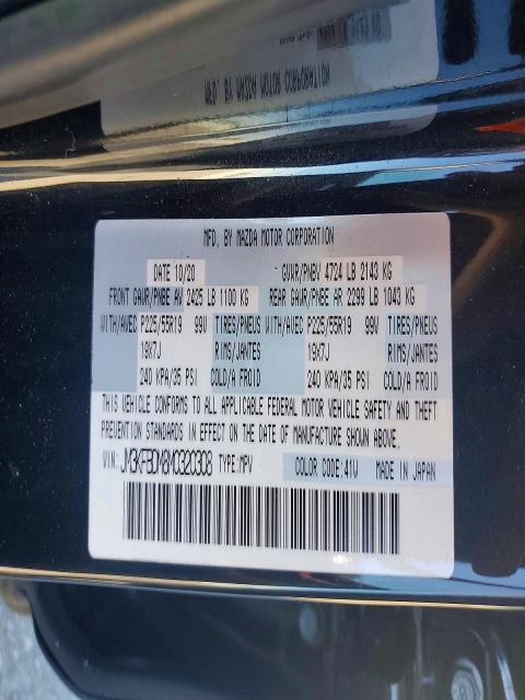 Aukcja sprzedaży 2021 Mazda Cx-5, vin: JM3KFBDM8M0320308, numer aukcji: 52740226