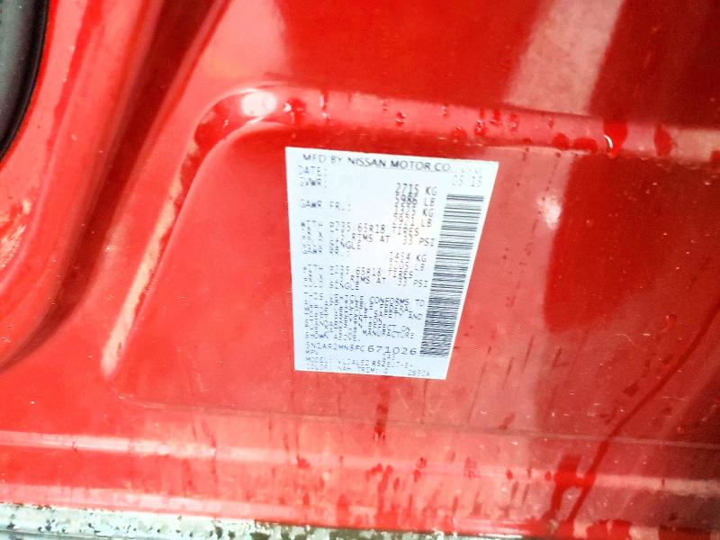 54834566 :رقم المزاد ، 5N1AR2MN8FC671026 vin ، 2015 Nissan Pathfinder مزاد بيع