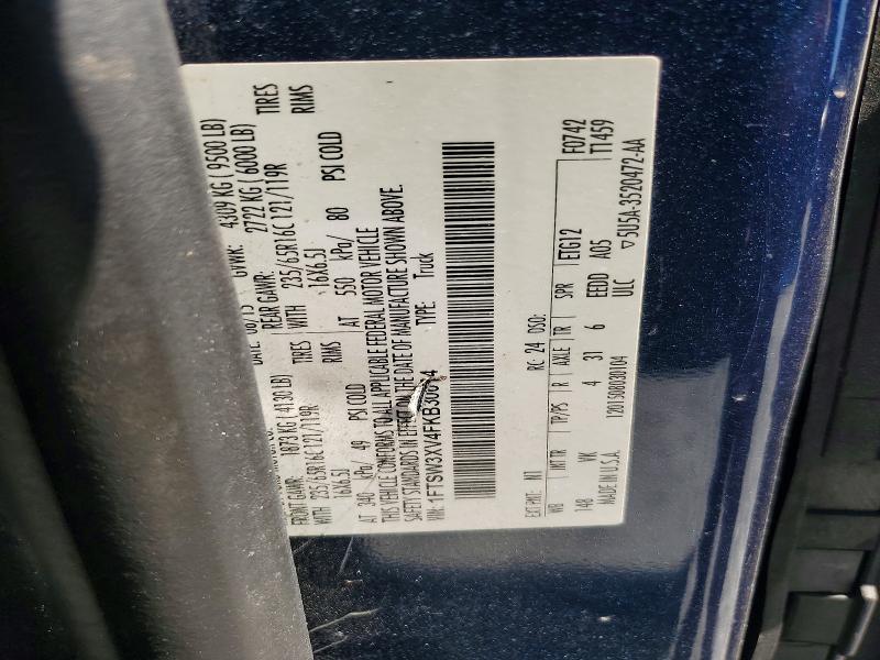 Продаж на аукціоні авто 2015 Ford Transit, vin: 1FTSW3XV4FKB30614, номер лоту: 53515966
