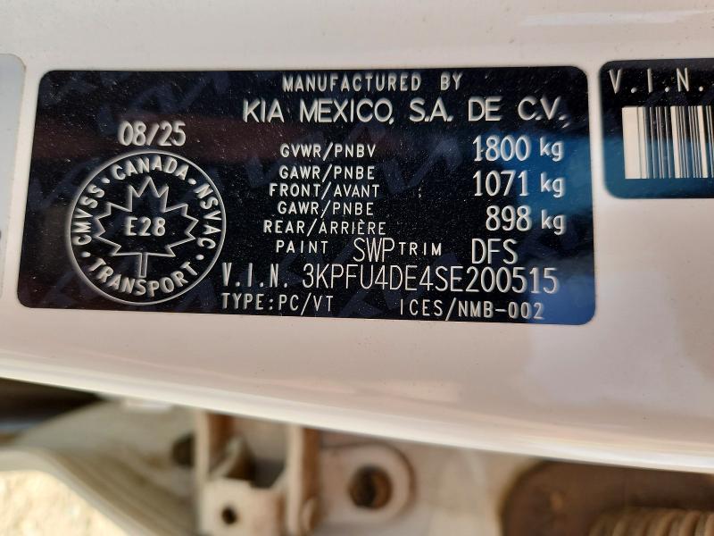 Продажа на аукционе авто 2025 Kia K4, vin: 3KPFU4DE4SE200515, номер лота: 54160846