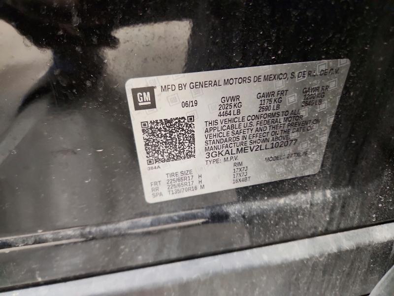 Aukcja sprzedaży 2020 Gmc Terrain, vin: 3GKALMEV2LL102077, numer aukcji: 53456256