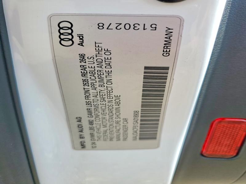 55312066 :رقم المزاد ، WAUDACF51SA018908 vin ، 2025 Audi A5 مزاد بيع