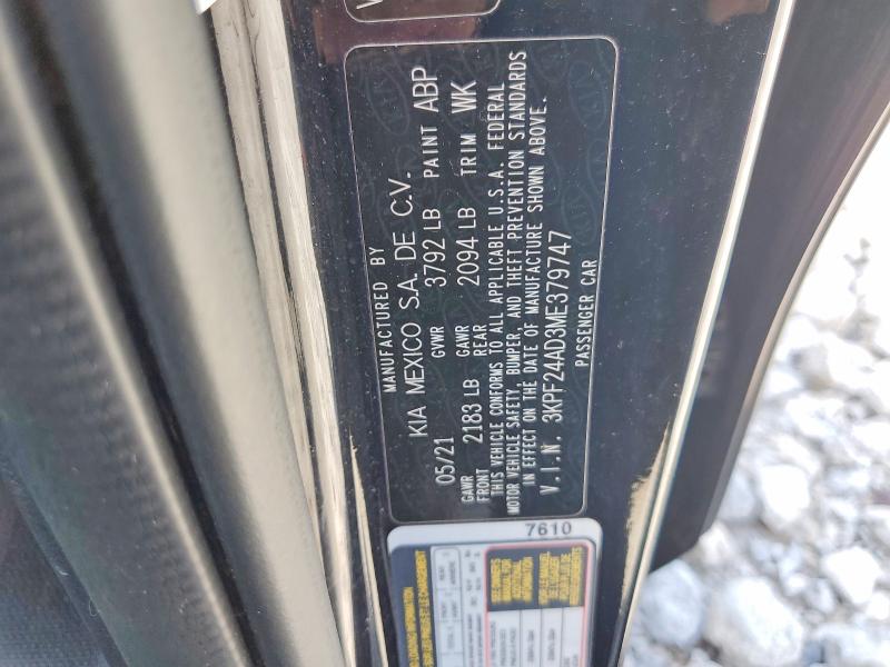 Продаж на аукціоні авто 2021 Kia Forte, vin: 3KPF24AD3ME379747, номер лоту: 53456236