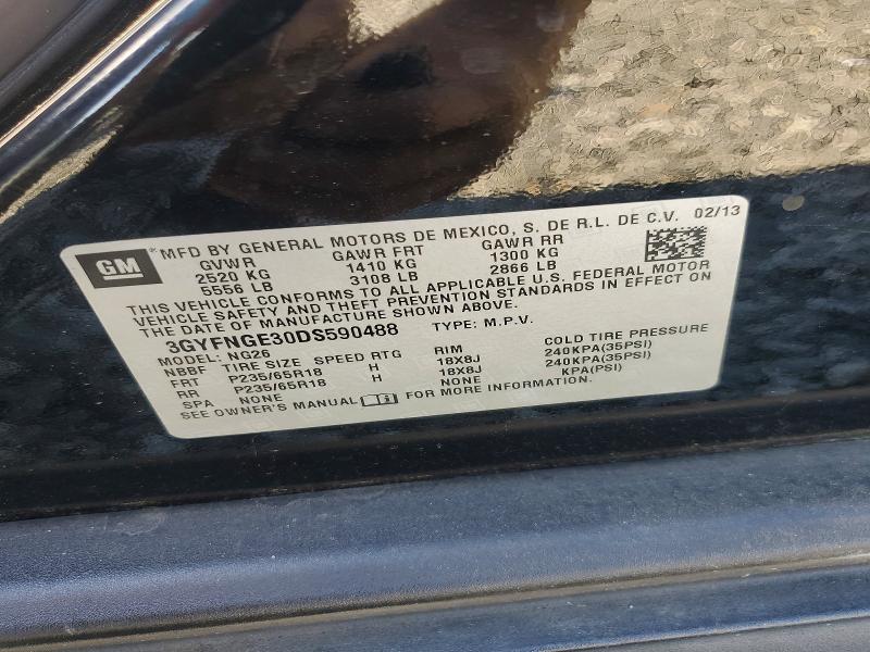 2013 Cadillac Srx მანქანა იყიდება აუქციონზე, vin: 3GYFNGE30DS590488, აუქციონის ნომერი: 53285936