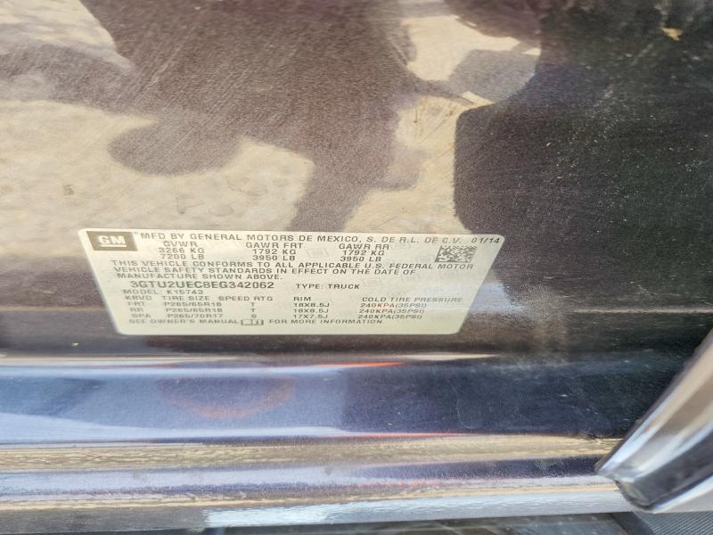 Aukcja sprzedaży 2014 Gmc Sierra, vin: 3GTU2UEC8EG342062, numer aukcji: 52661666