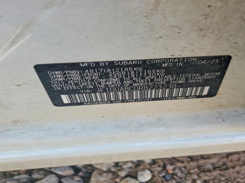 Продажа на аукционе авто 2024 Subaru Impreza, vin: JF1GUABC0R8223238, номер лота: 53846936