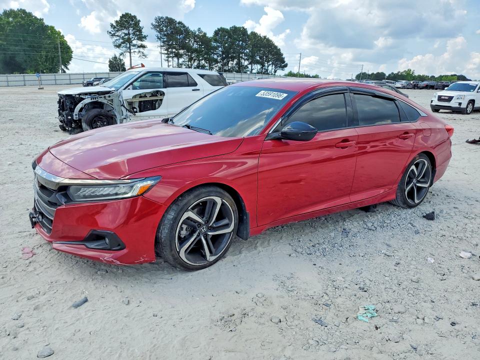 53591096 :رقم المزاد ، 1HGCV1F47MA091395 vin ، 2021 Honda Accord مزاد بيع