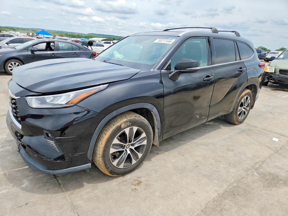 2020 Toyota Highlander მანქანა იყიდება აუქციონზე, vin: 5TDHZRBH4LS502883, აუქციონის ნომერი: 55217446