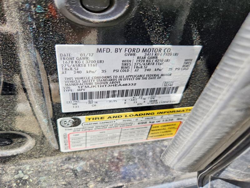 Aukcja sprzedaży 2017 Ford Expedition, vin: 1FMJK1HT3HEA48332, numer aukcji: 53010206